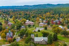 Aerial view of New England campus
