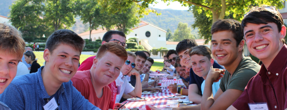 Students at a picnic on the California High School Summer Program